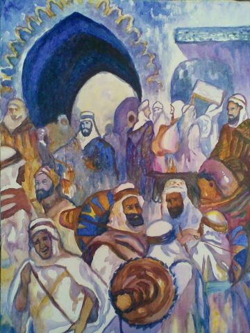 fin de ceremonie - Peinture - sebaa mohammed