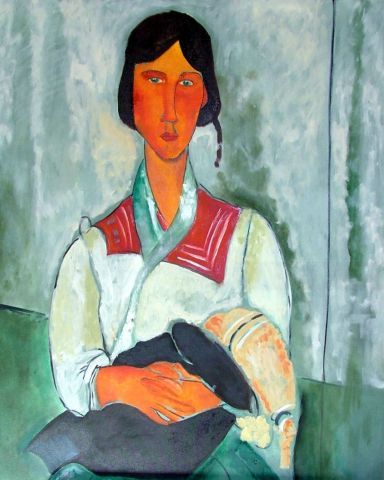 Modigliani - Peinture - Dimitri DIEU