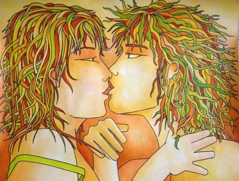 L'artiste Bruno Guillaume - le baiser