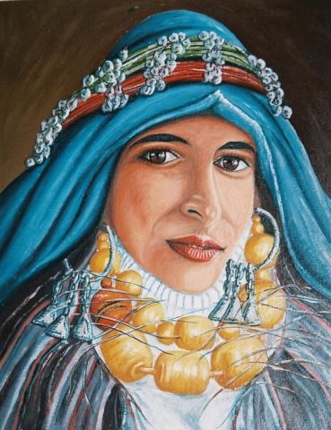 femme berbere - Peinture - Nibani