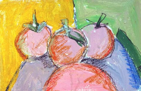 trio Fruite - Peinture - Alain Diouron alias ADE