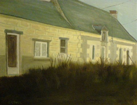 maison de campagne - Peinture - Gicquel stephane