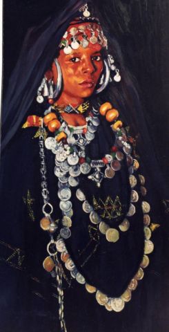 femme berbere - Peinture - SALAH