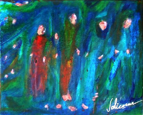 Foule de monde - Peinture - Jolicoeur Foule de monde - Peinture - Jolicoeur