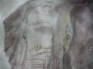 Peinture de Foriat Isabelle: elephant