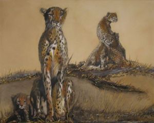 Voir cette oeuvre de atelier graef: famille de guepards