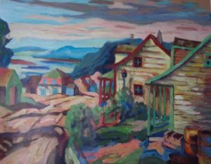 Peinture de GILLES SIMARD: paysage Québecois