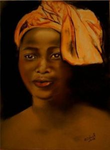 Dessin de Jeportraite: Mali, jeune fille Peule