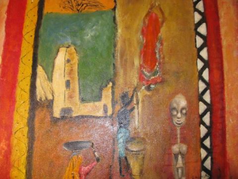 scene africaine - Peinture - robin