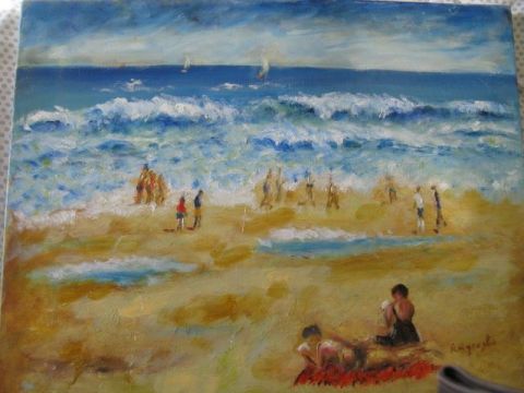 L'artiste robin - femmes sur la plage