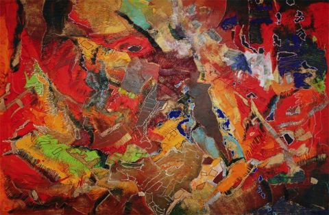 dans la brulante harmonie du chaos - Peinture - Genevieve K dite aussi Gen K dans la brulante harmonie du chaos - Peinture - Genevieve K dite aussi Gen K