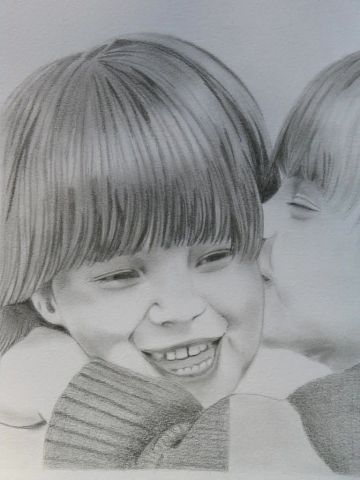 Portrait d'enfant - Dessin - Karine Penvern-Deruelle Portrait d'enfant - Dessin - Karine Penvern-Deruelle