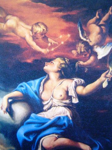 THE DIADEM OF VENUS - Peinture - Luigi Latini De Marchi - Maitre Venitien 
