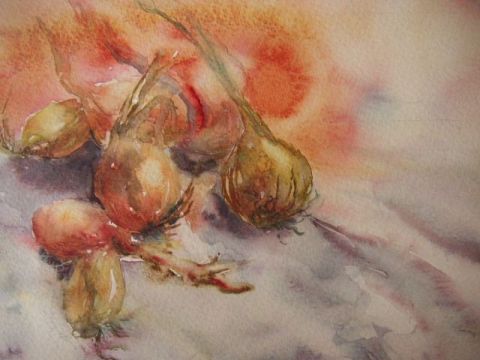 les echalotes - Peinture - Foriat Isabelle