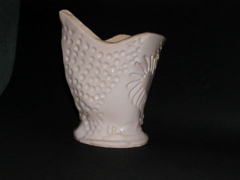 vase blanc - Sculpture - LENOIL