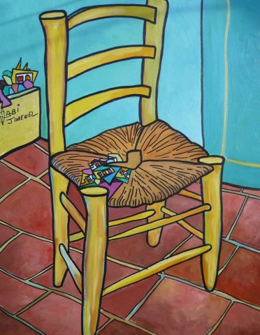 Van Gogh-Chaise a vendre - Peinture - gabi jimenez