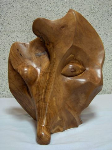 Tete argente 1 - Sculpture - Gabriel