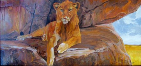 L'artiste Gines - le lion