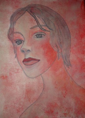 Femme au regard fier - Peinture - Sylve Laurier