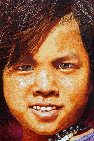 népalaise - Peinture - Pascal Lamy-Rousseau népalaise - Peinture - Pascal Lamy-Rousseau