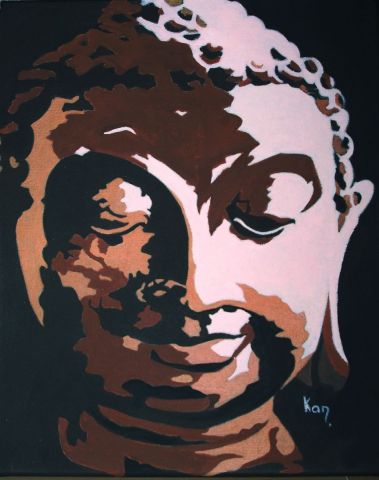 L'artiste KAN - Bouddha n° 2