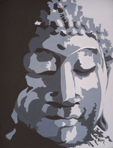 Bouddha n° 3 - Peinture - KAN