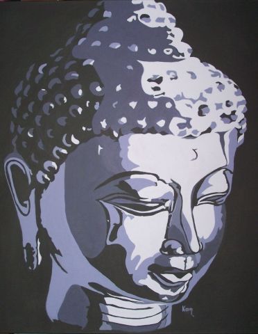 Bouddha n° 4 - Peinture - KAN