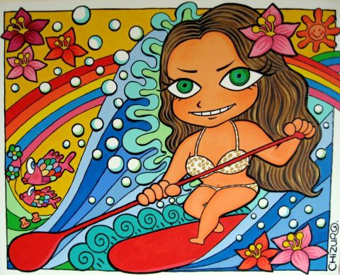 L'artiste chizuru - sup surfeuse