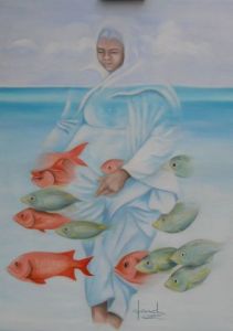 Peinture de Caroline HARDY: La Pêche