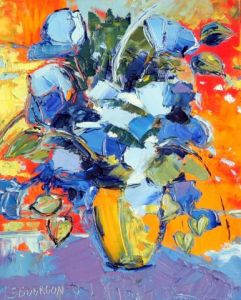 Peinture de SOPHIE BOURGON: Harmonie Bleue