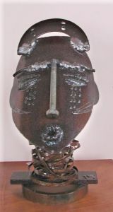 Sculpture de medora: Tête africaine VIII