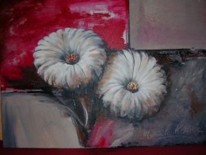 Peinture de Mariele KAISER: les fleurs calmes