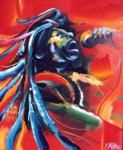 Voir cette oeuvre de Stephane Bagneris: Bob Marley