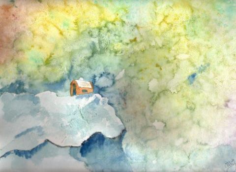 Eclats de nuages - Peinture - monette77100