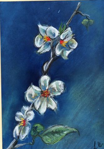 L'artiste Ludovic Clemenceau - poirier en fleur