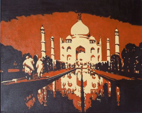 L'artiste KAN - Promenade au Taj Mahal