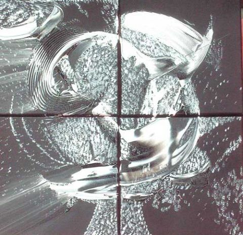 Lune et l' autre ! - Peinture - Elle Bory Lune et l' autre ! - Peinture - Elle Bory