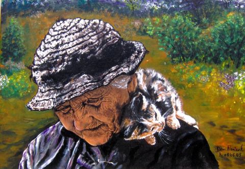 La sieste - Peinture - domnanteuil La sieste - Peinture - domnanteuil