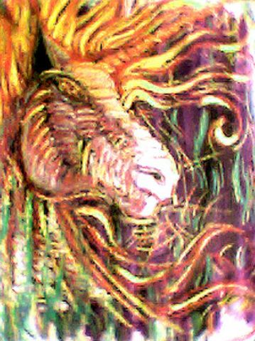 Fire Licorn of Nature's Aware - Peinture - ROne