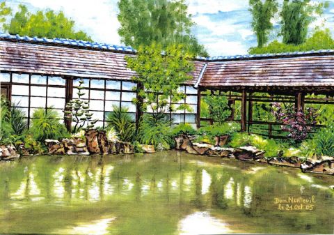 L'artiste domnanteuil - Jardin japonais de l'île Versailles à Nantes