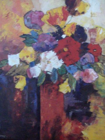  Bouquet Flamboyant - Peinture - bibi31