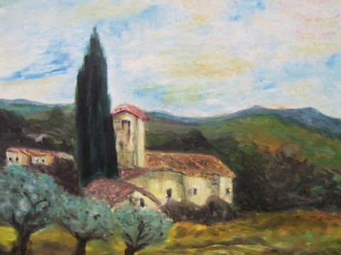 chapelle en provence - Peinture - VERA guy