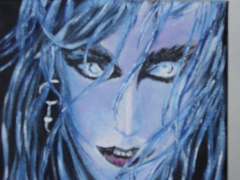 L'artiste minou - fantome bleu