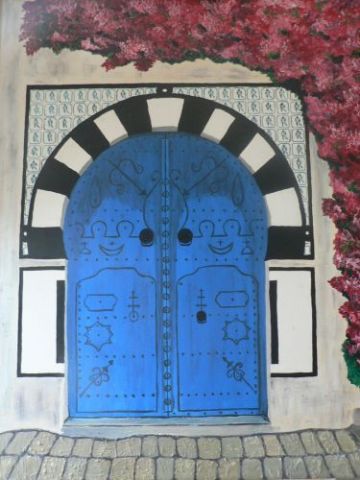 Porte tunisienne - Peinture - Karol