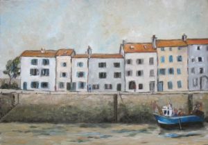 Voir cette oeuvre de georges DUVAL: Marée basse à St Martin de Ré