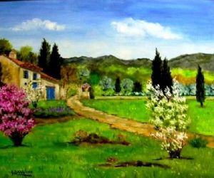 Peinture de DARRIEUX: en Provence