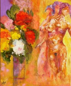 Voir cette oeuvre de Raoul RIBOT: Bouquet de femmes,bouquet de fleurs