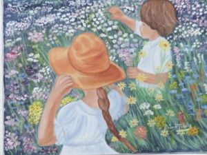 Voir cette oeuvre de Diange: Enfants dans les fleurs