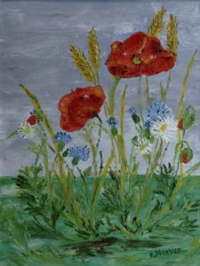 Voir cette oeuvre de Le Champenois: Bouquet champêtre et patriote