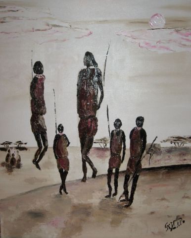 L'artiste Giampietro NARDELLO - Masai dance
